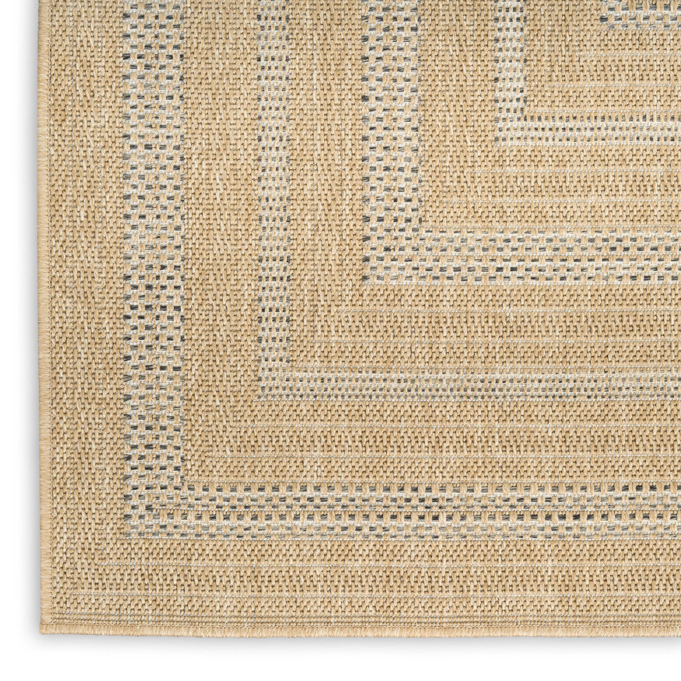 Nourison Tulum 8' x 10' Taupe Grey Outdoor Rug