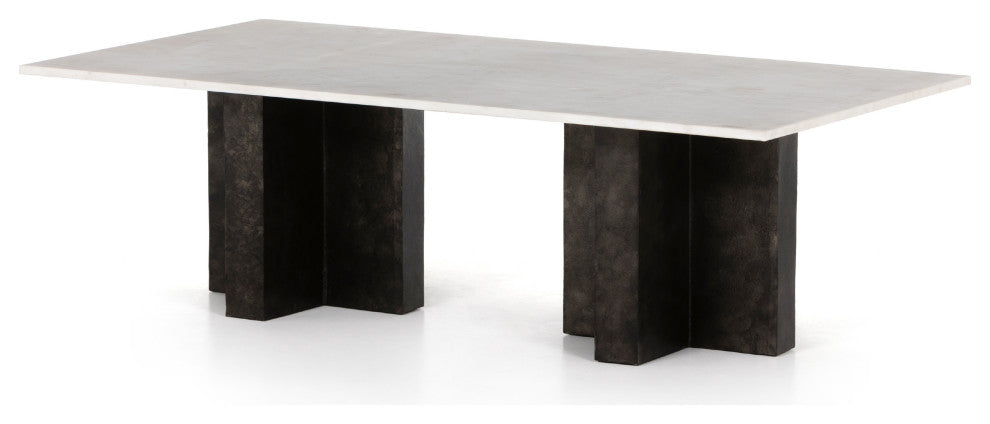 Terrell Coffee Table-Raw Black