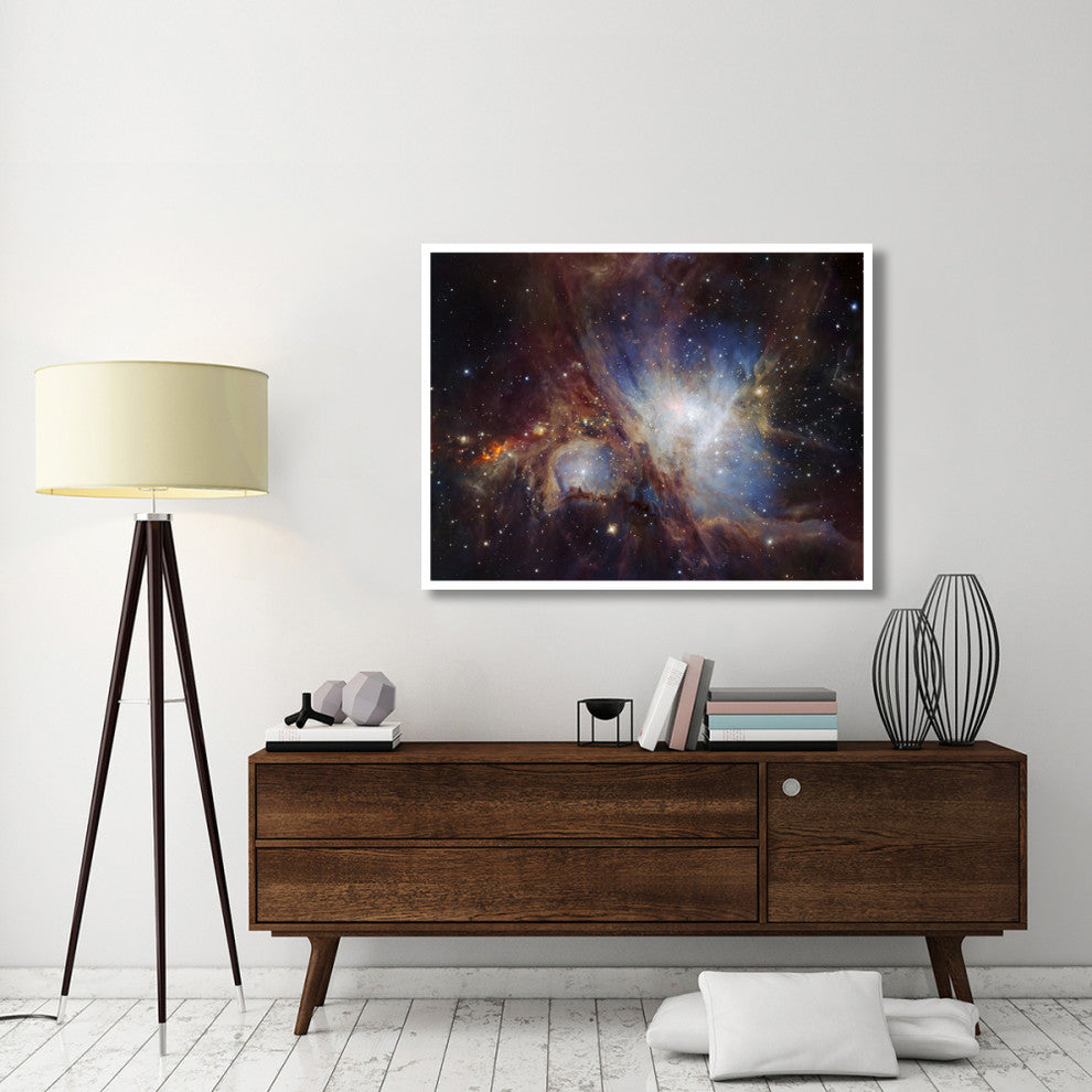 "Deep infrared view of the Orion Nebula from HAWK-I" Paper Art, 50"x38"