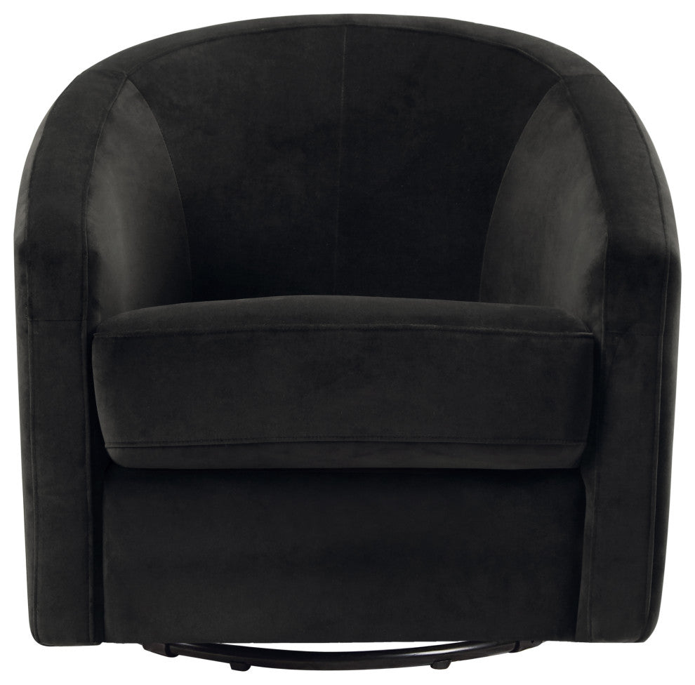Madison Swivel Glider, Black Velvet