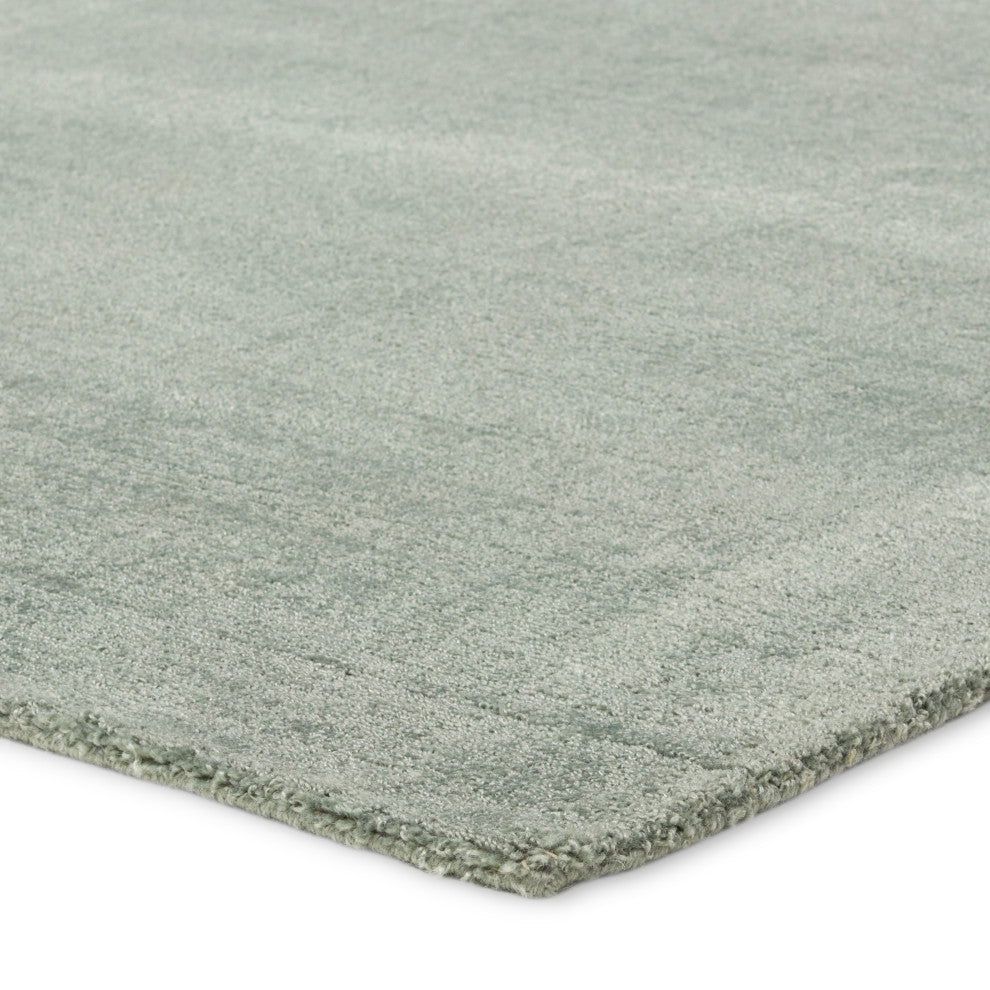 Jaipur Living Arcus Handmade Solid Seafoam green Area Rug 10'X14'