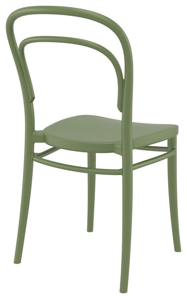 Marie Resin Outdoor Chair, Set of 2, Olive Green