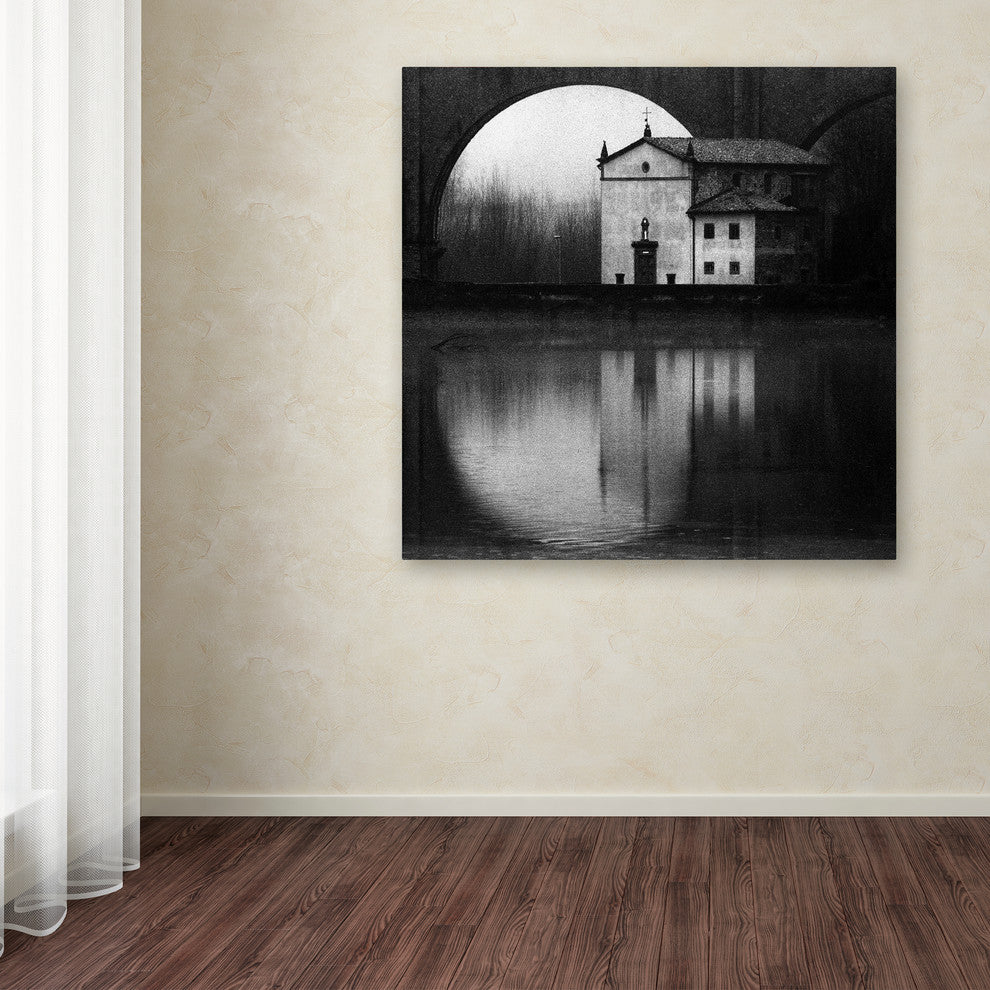 Franco Maffei ''Winter On The Lake'' Canvas Art, 18x18