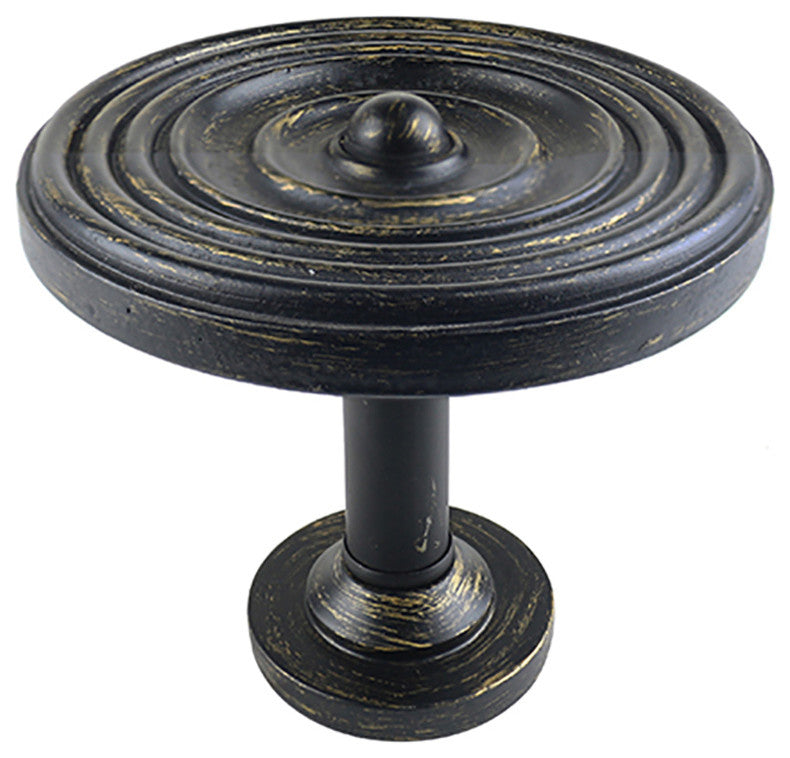 Large Swirl Drapery Medallion Holdback, Burnt Gold