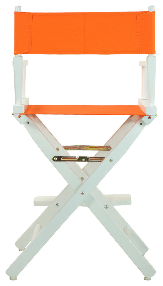 024" Director's Chair White Frame-Tangerine Canvas