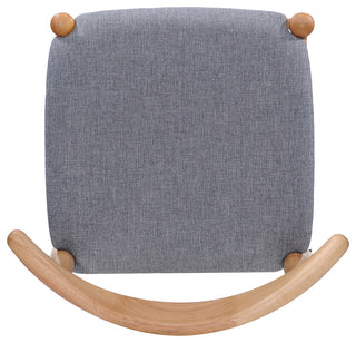 GDF Studio Sandra Mid-Century Modern Dining Chairs, Set of 2, Gray