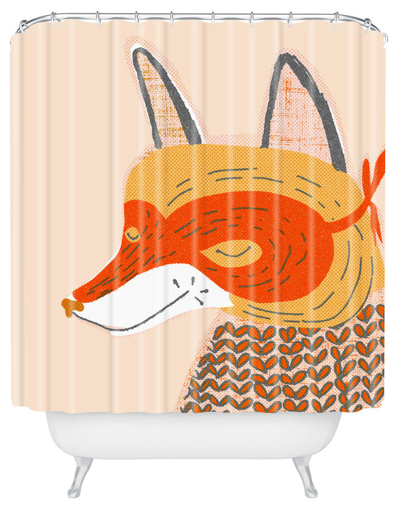 Mummysam Mr Fox Shower Curtain