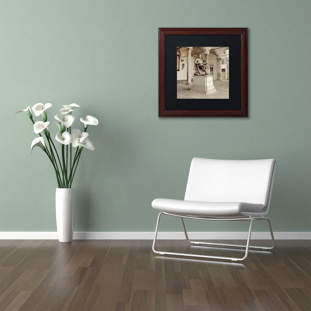Alan Blaustein ''Lucca II'' Art, Wood Frame, Black Mat, 16x16