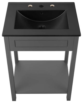 Altura 24" Bathroom Vanity, Gray Black