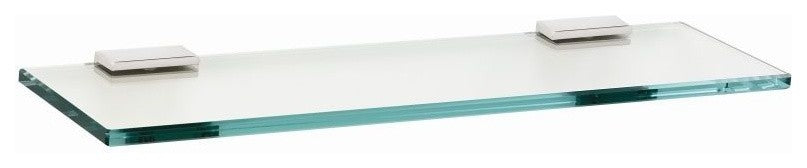 Alno 24" Glass Shelf with Brackets Modern in Polished Chrome