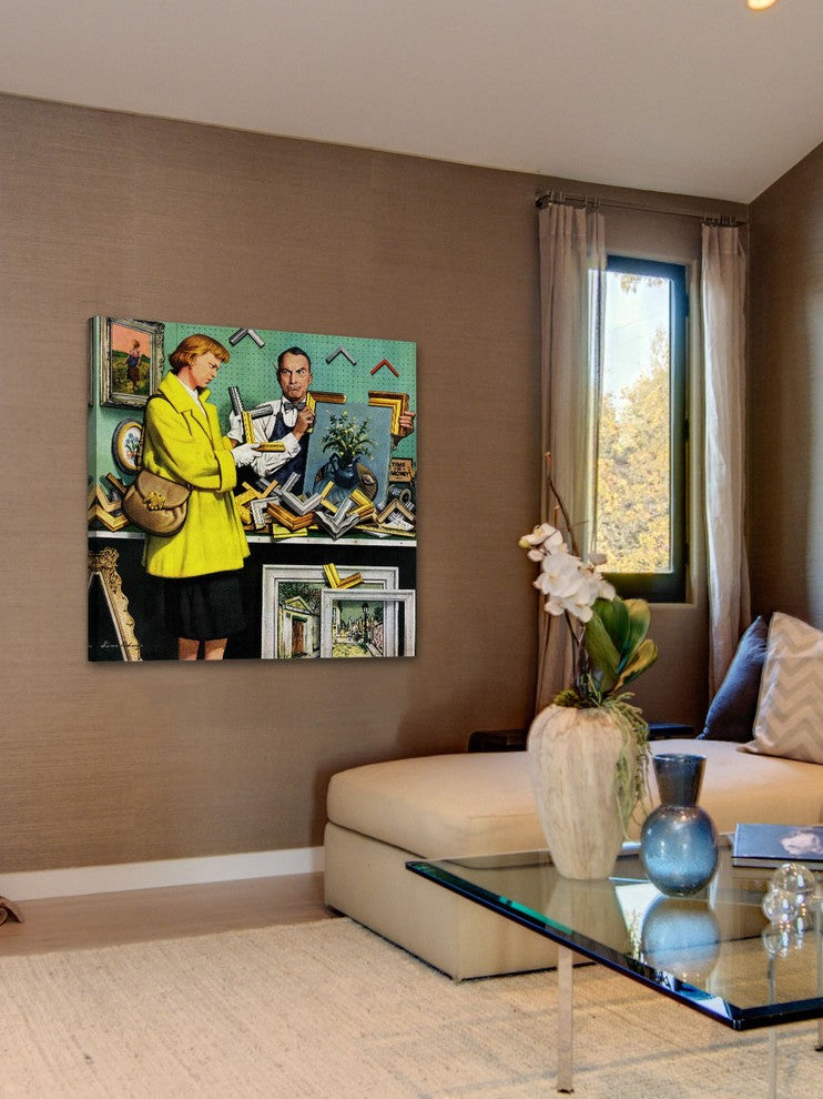 "Frame-Up" Painting Print on Canvas by Stevan Dohanos