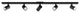 Astro Ascoli Five Bar, Dimmable Indoor Spotlight (Matt Black)