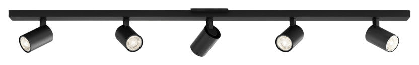 Astro Ascoli Five Bar, Dimmable Indoor Spotlight (Matt Black)