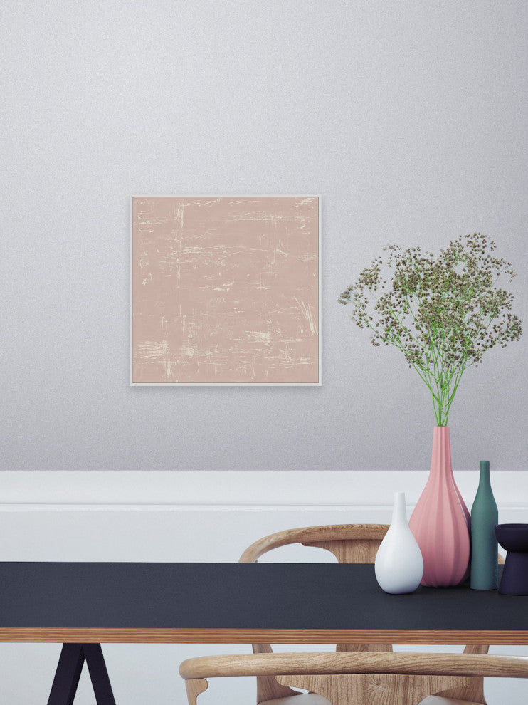 "Illusion and Reality" Floater Framed Painting Print on Canvas, 32x32