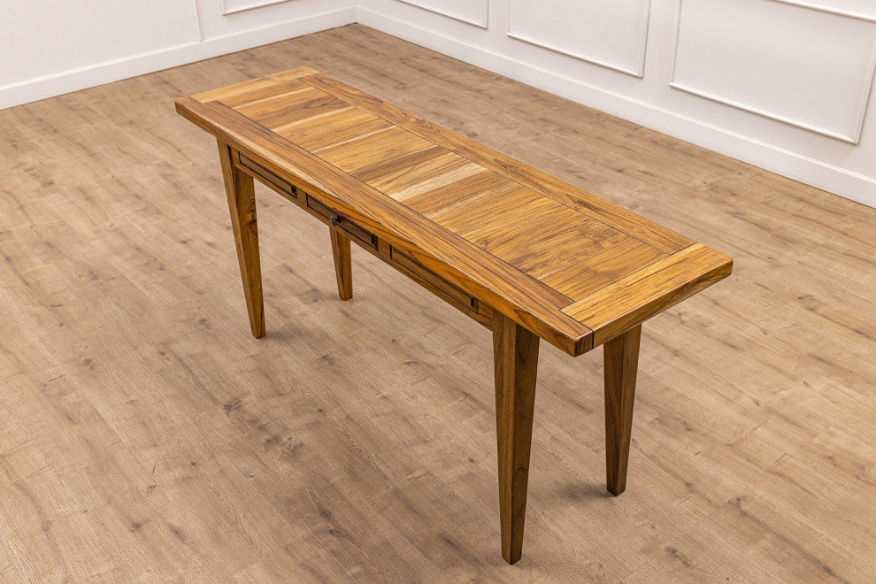Solid Teak Console Table, 65x18