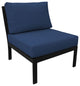 kathy ireland Madison Ave. Armless Sofa in Midnight