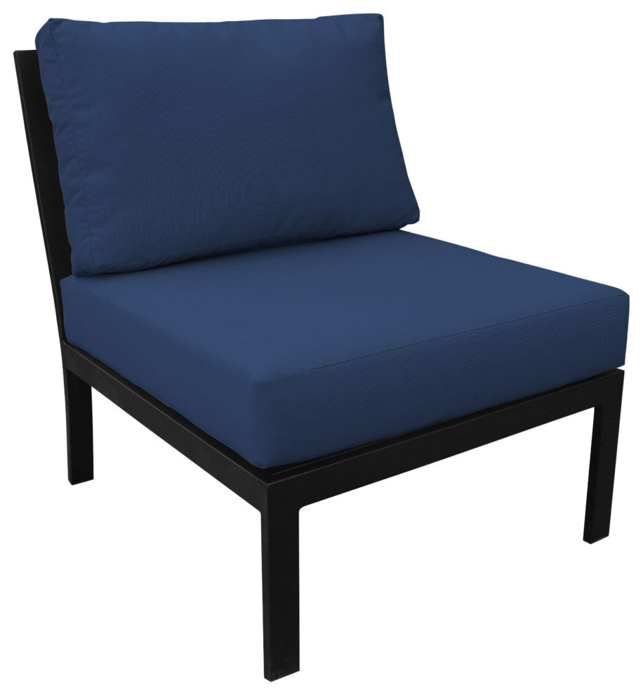 kathy ireland Madison Ave. Armless Sofa in Midnight