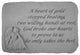 Angel Garden Accent Stone, "A Heart of Gold"