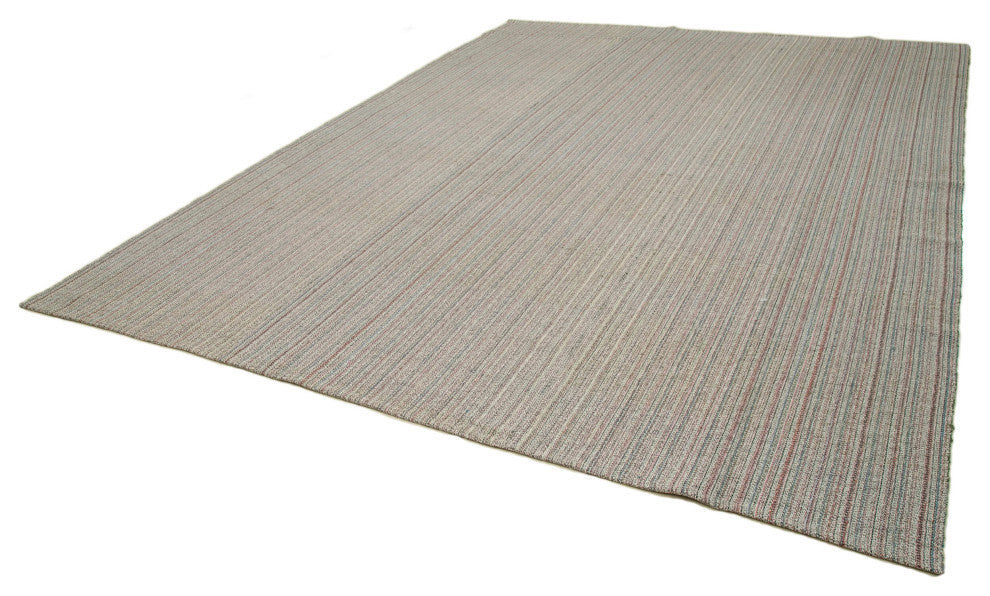 Rug N Carpet - Handmade Turkish 10' 2'' x 13' 5'' Decorative Wool Kilim Rug