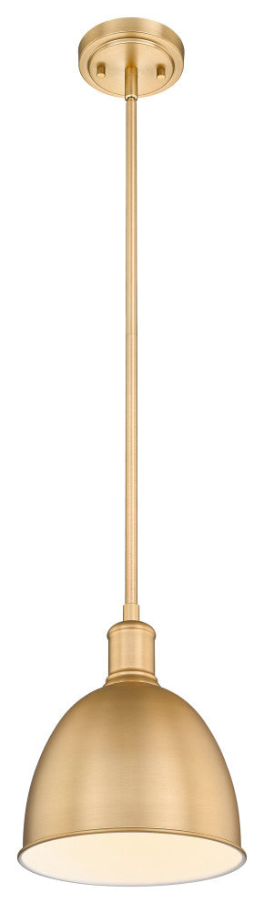 Zlite 4500P8-CB 1-Light Pendant, Classic Brass