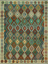 Sangat Kilim Noah Ivory/Charcoal Rug, 8'4x11'2