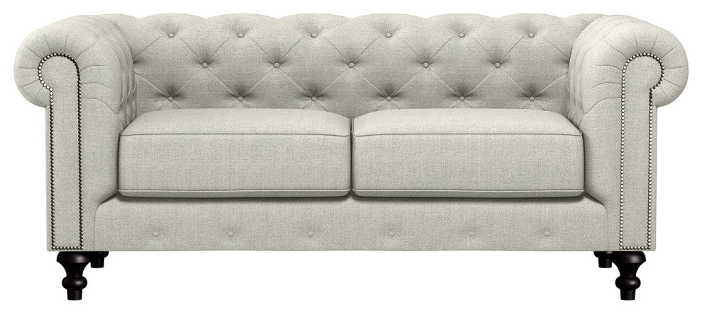 Nativa Interiors London 72" Sofa, Gray, Deep Plush Depth