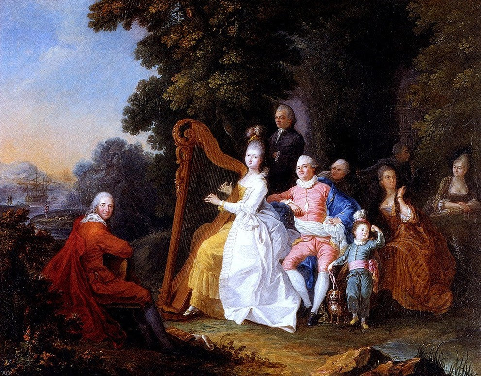 Pierre-Michel Lovinfosse An Elegant Party In The Countryside Wall Decal