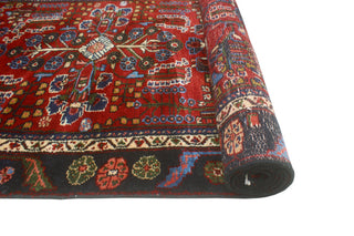 Fine Vintage Distressed Lulu Red/Charcoal Runner, 3'3 x 11'9