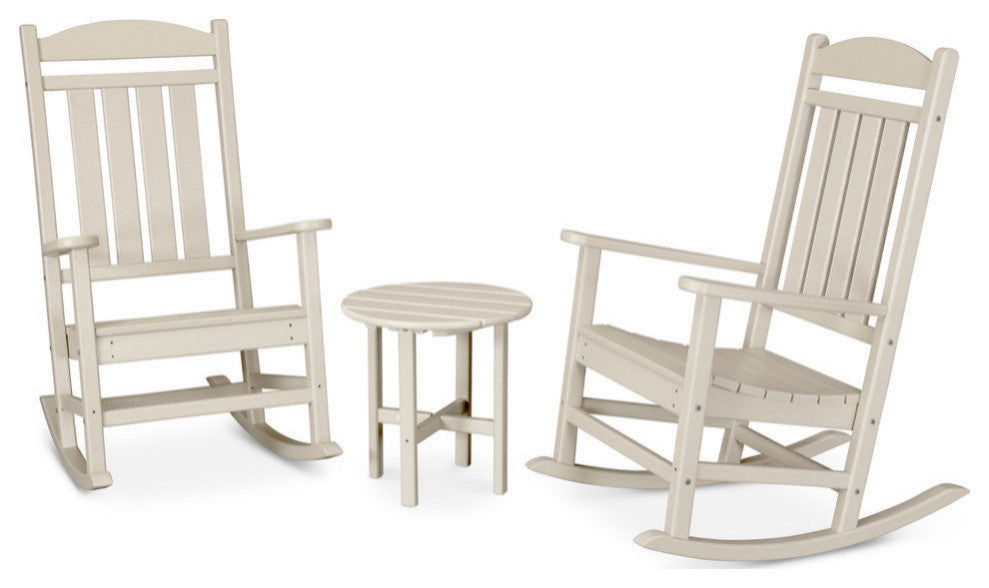 Polywood Presidential 3-Piece Rocker Set, Sand