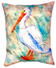 Pelican on Rice No Cord Pillow - Set of Two 16x20