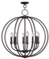 Livex 4668-07 8-Light Bronze Chandelier, Bronze