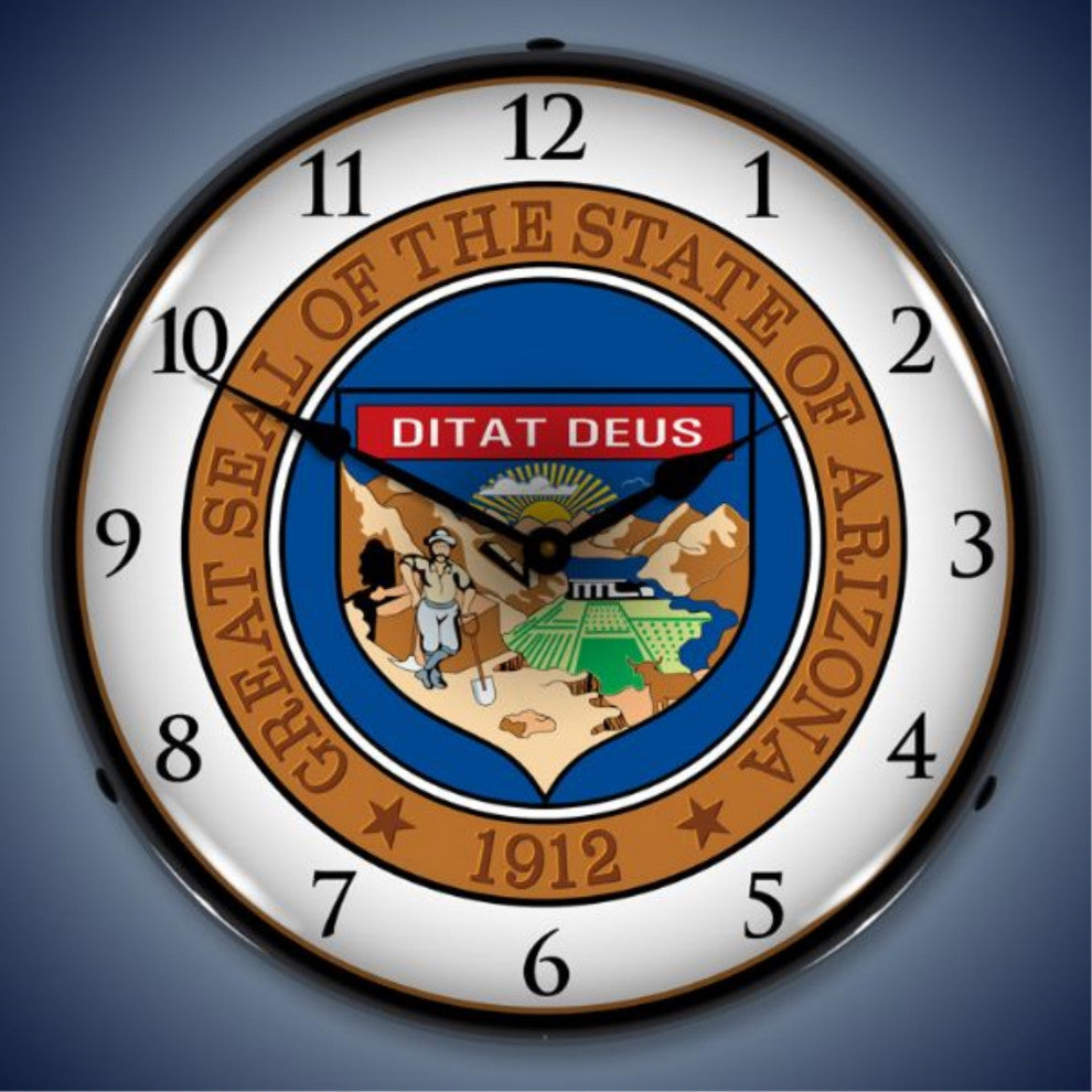 811185 Arizona State Seal Clock