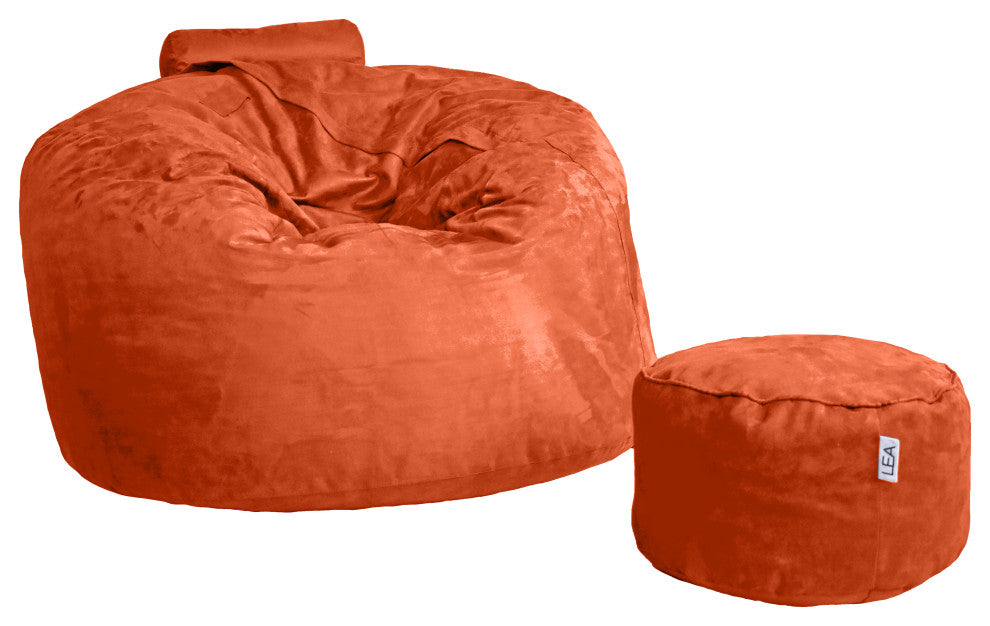 Sunset Orange Nuzzle Nest Bolster