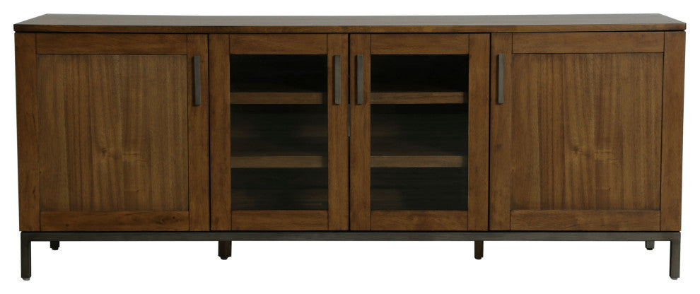 Liberty Wood Media Console, Walnut Brown