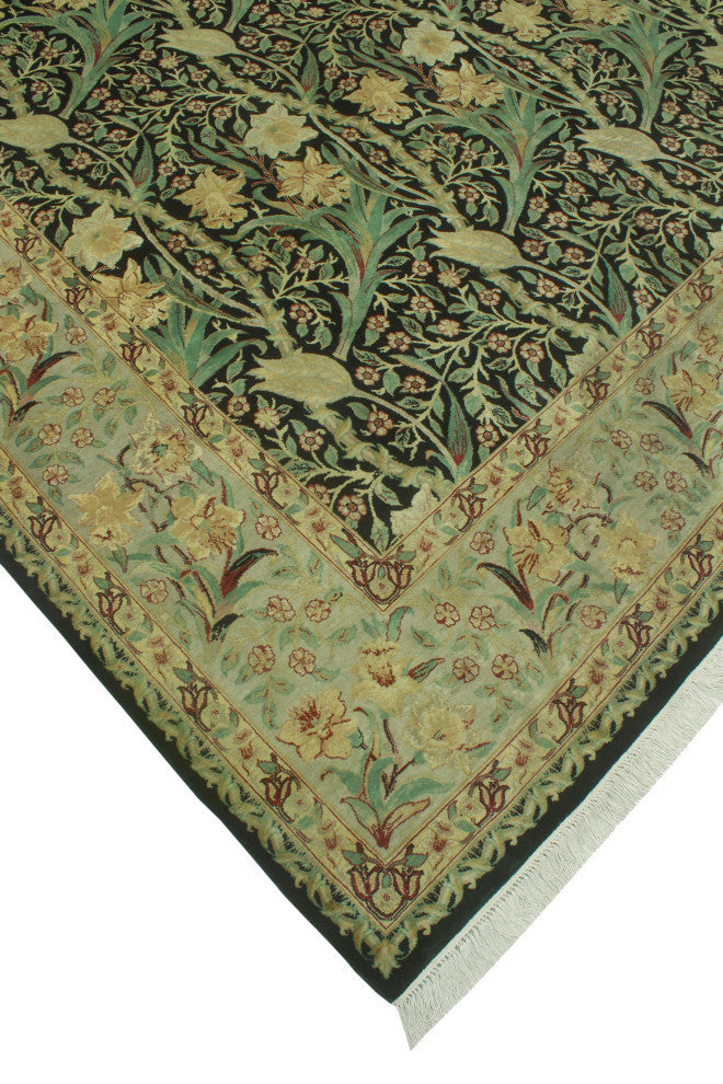 Pak-Persian Marlowe Black/Bone Gray Rug, 8'2x10'1