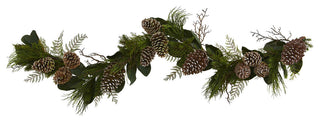 6' Pine Cone and Pine Artificial Garland