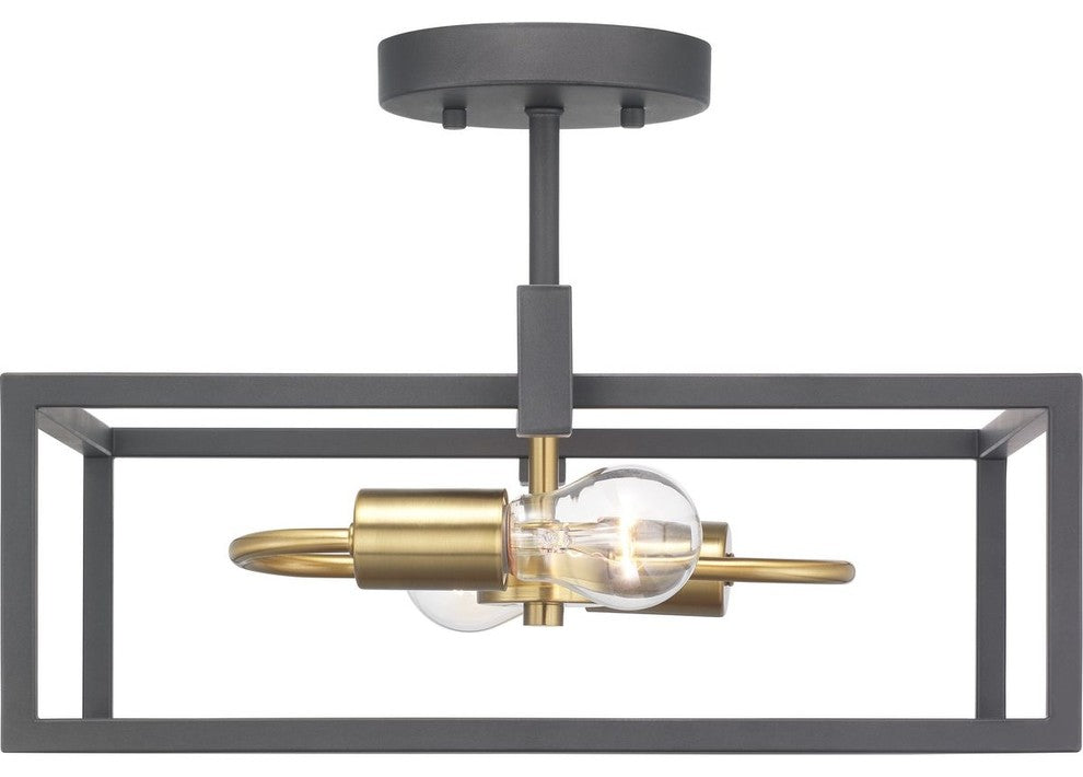 Blakely Collection Two-Light Semi-Flush Convertible