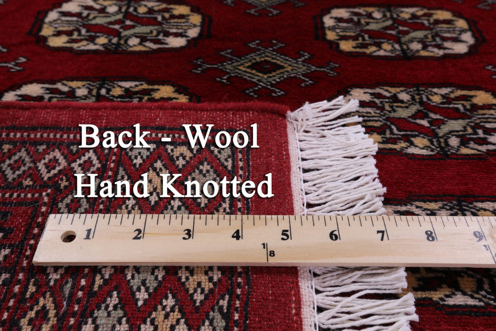 3' 1" X 5' 0" Silky Bokhara Hand Knotted Wool Rug - Q13816