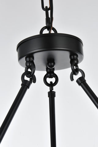 Home Living 26" Chandelier, Black