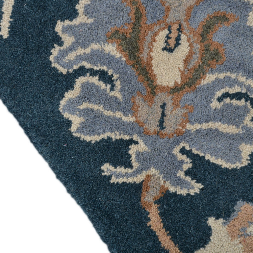 HAND TUFTED WOOL ECO-FRIENDLY AREA RUGS ECO-FRIENDLY AREA RUGS -  Blue, Floral