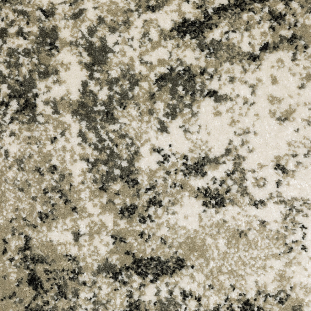Vander Casual Abstract Power-Loomed Area Rug, Charcoal/Beige, 9'10"x12'10"