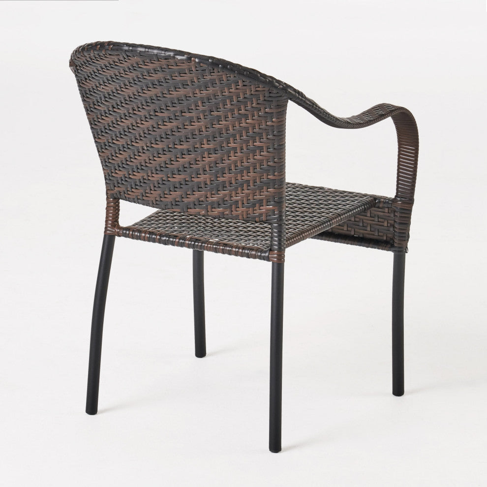 GDF Studio 7-Piece Livingston Outdoor Wicker Dining Set