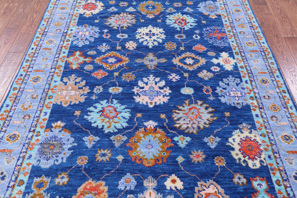 Turkish Oushak Handmade Wool Rug 6' 2" X 9' 0" - Q13662