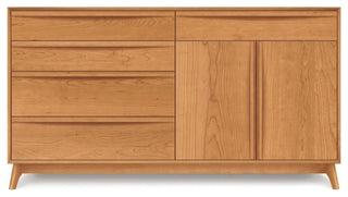 Copeland Catalina 3 Drawers On Left, 2 Doors On Right Buffet, Smoke Cherry