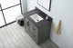 Vanity Art Bathroom Vanity With Sink & Top, Vintage Green, 36", Black Stone