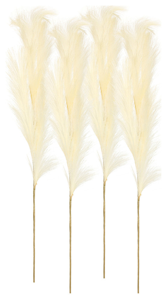 Pampas Spray, Set of 4, 47"H Polyester