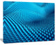Abstract Blue Wavy Background, Abstract Canvas Wall Art, 20"x12"