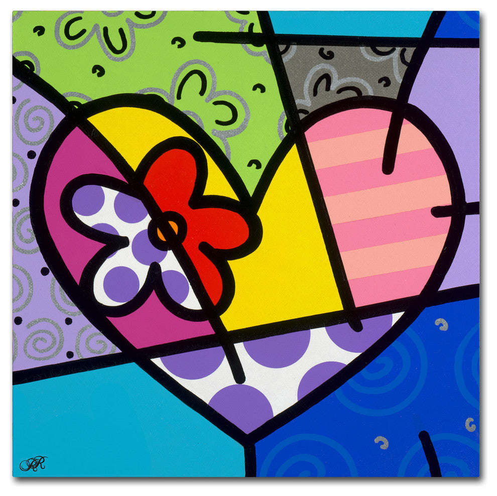 Roberto Rafael 'Big Heart III' Canvas Art