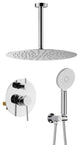 Ceiling Mounted 2-Function Shower System, Rough, Valve, Chrome