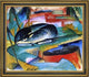 Franz Marc Sleeping Deer - 20" x 25" Framed Premium Canvas Print